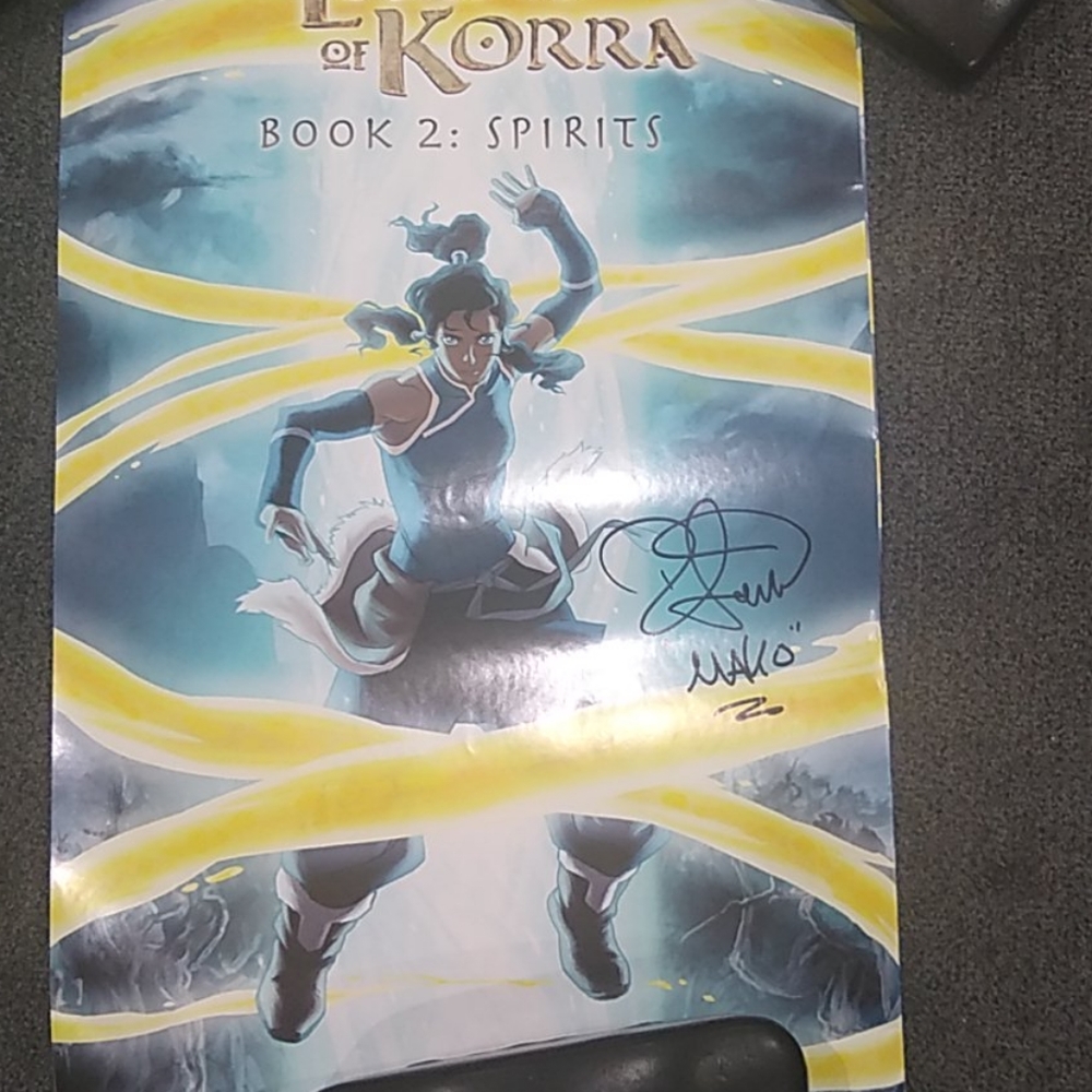 The Legend of Korra Book 2 signed poster